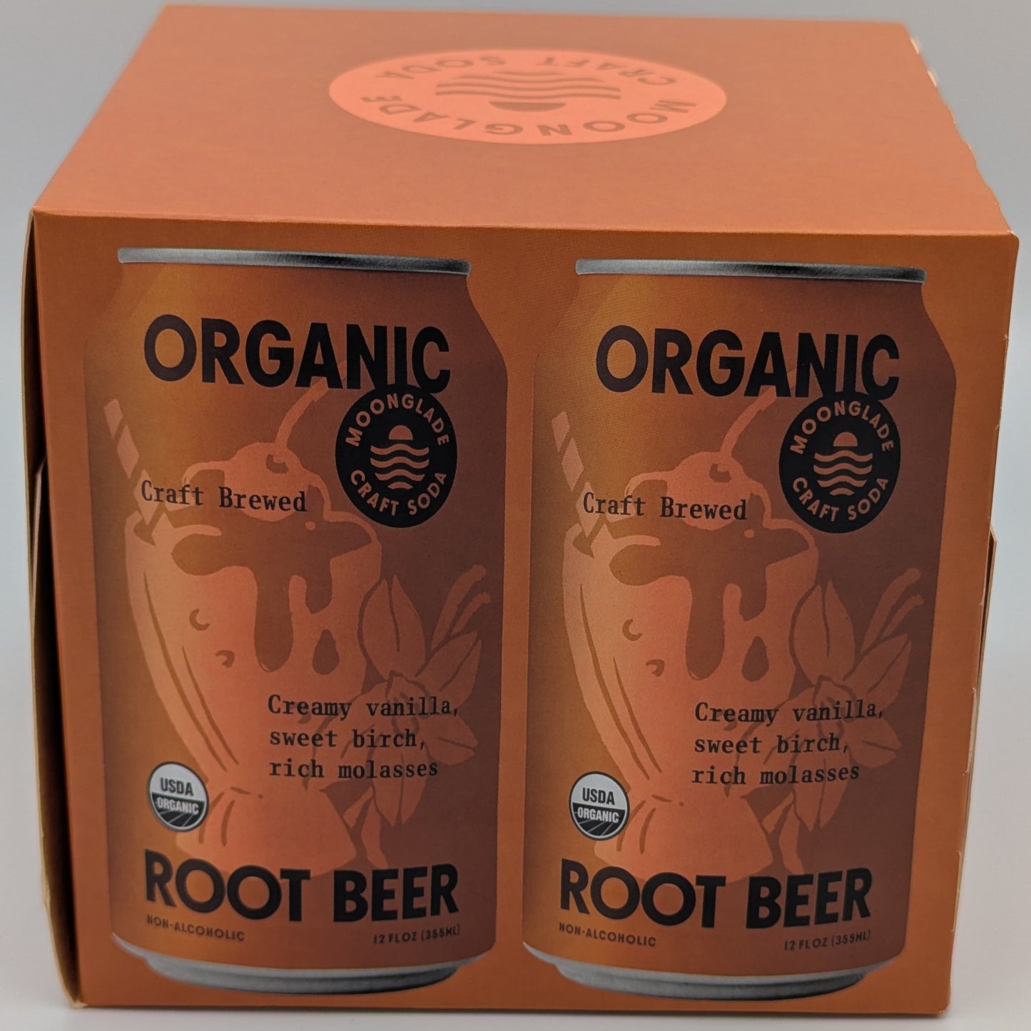 Organic Root Beer, 100% Organic Craft Soda with Real Vanilla, Molasses and Birch