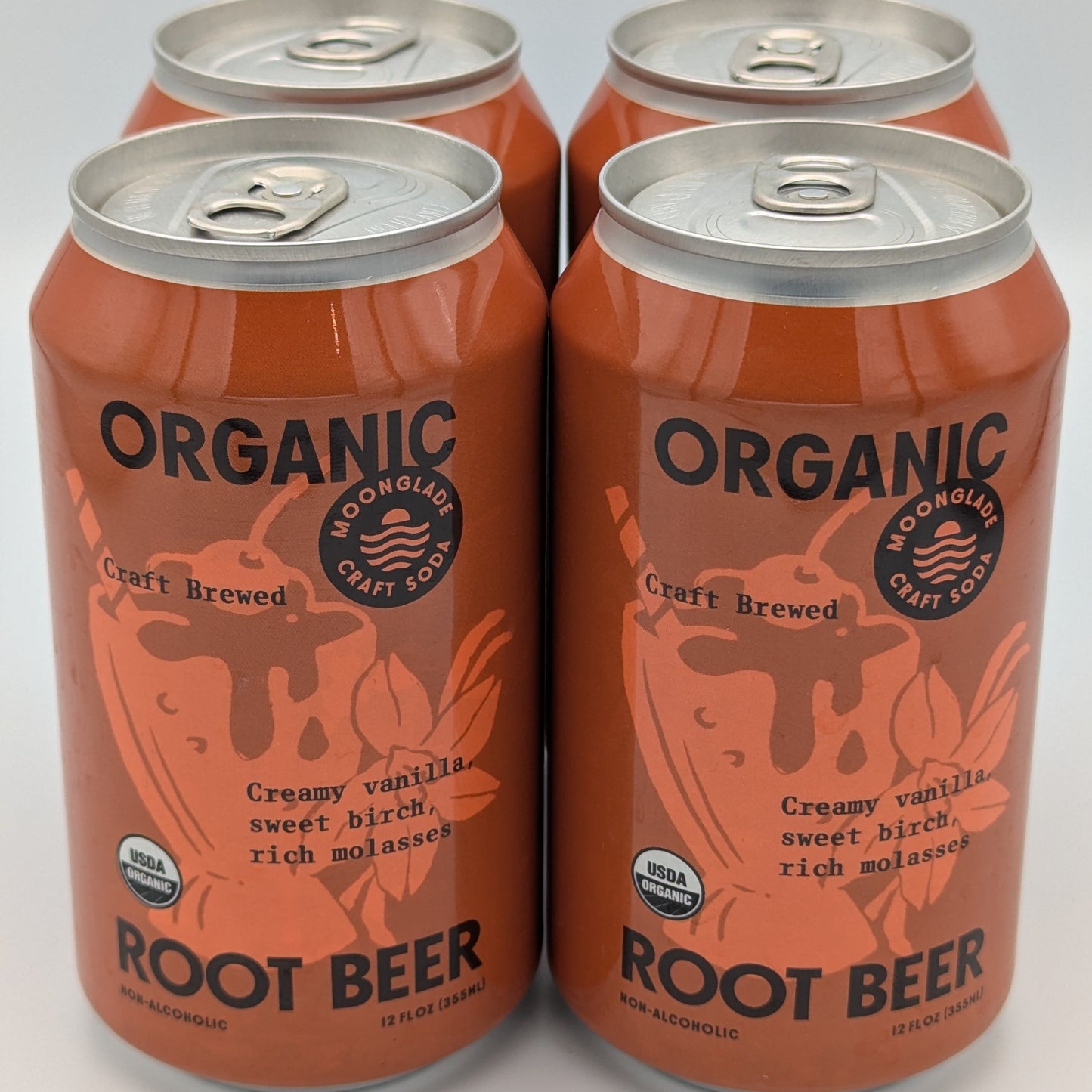 Organic Root Beer, 100% Organic Craft Soda with Real Vanilla, Molasses and Birch