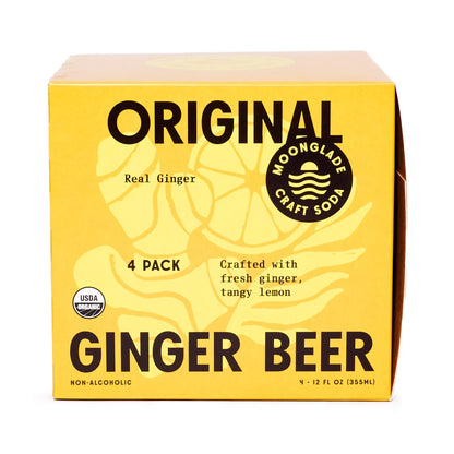 Original Ginger Beer, 100% Organic Craft Soda/Mixer, Loaded with Fresh Ginger