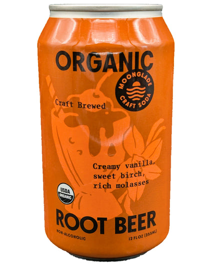 Organic Root Beer, 100% Organic Craft Soda with Real Vanilla, Molasses and Birch