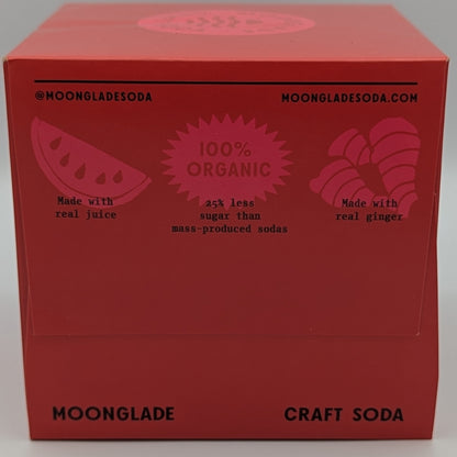 Watermelon Ginger Beer, 100% Organic Craft Soda/Mixer with Real Ginger